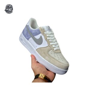 AF1 white gray purple